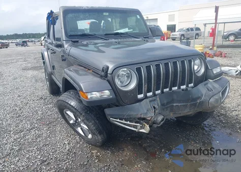 2019 Jeep Wrangler Unlimited Sahara 4X4 из США, поврежденный, VIN 1C4HJXEG8KW627530